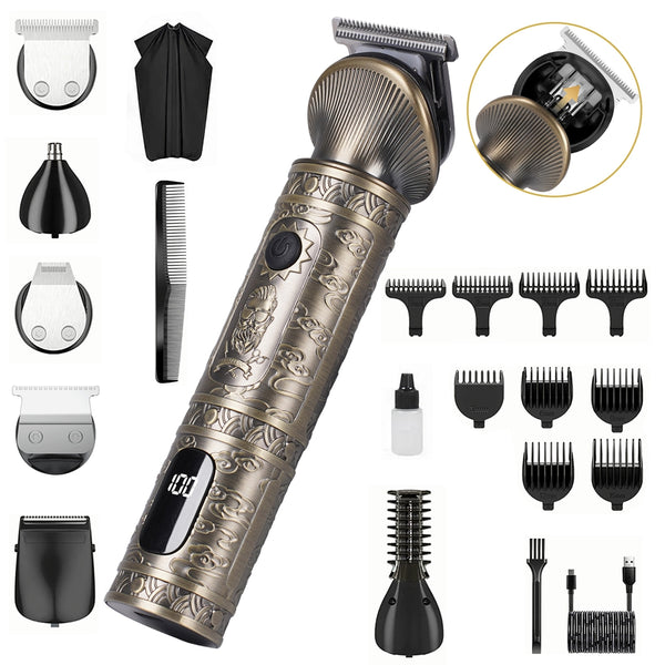 NEXPURE Beard Trimmer for Men, Electric Razor Shavers, Cordless Hair Clippers, Shaving Kit, 6 in 1 Beard Grooming Kit
