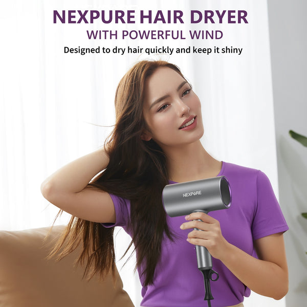 Hair Dryer, NEXPURE 1800W Professional Ionic Blow Dryer for Hair Care, Powerful Wind for Hair Drying
