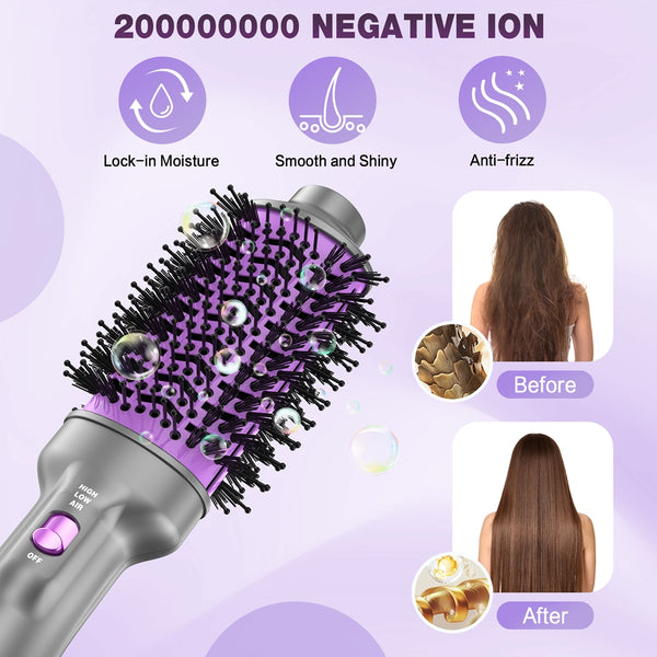 NEXPURE Hair Dryer and Blow Dryer Brush in One 4 in 1 Hair Dryer Brush with Negative Ion