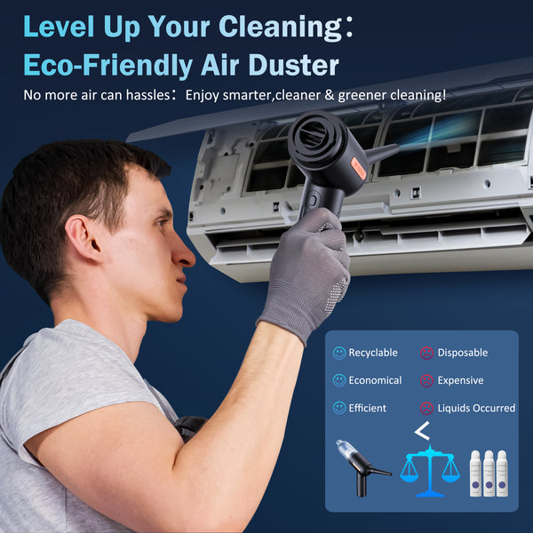 NEXPOW Compressed Air Duster，200,000 RPM Air Duster,18Kpa Car Cordless Handheld Vacuum for Car, Pool,Camping