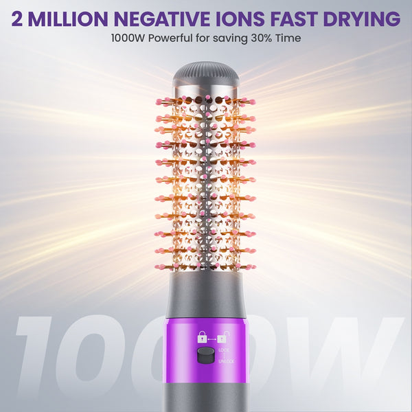 NEXPURE Hair Dryer Brush, Hot Air Brush, Blow Dryer Brush Tool Set for Straightener,Dryer and Curling,No Heat Damage