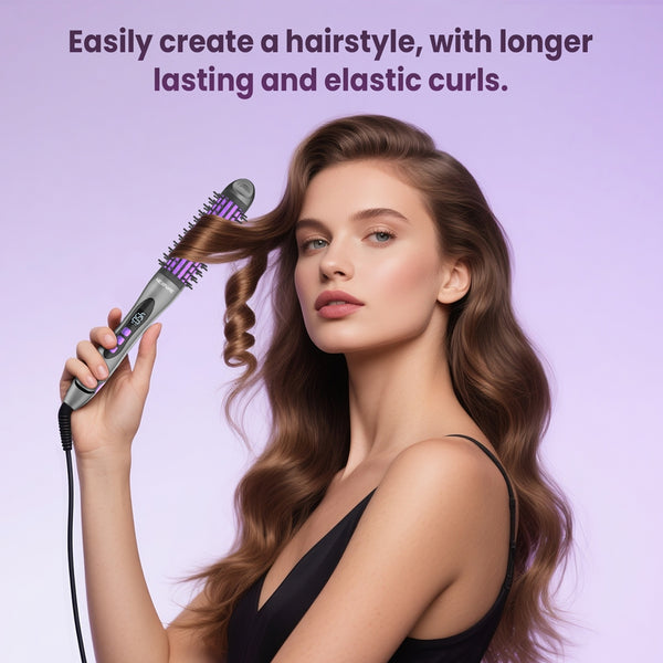 NEXPURE Curling Iron - 360° Styler Curling Iron, Hair Straightener and Curler 2 in 1 for Smooth Straight Hair & Frizz-Free Styling