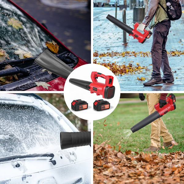 Nexpow 24V Cordless Leaf Blower, 130 mph at Leaf Blower, 24V, Handheld, Fast Charger, 4 Speed Mode