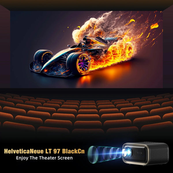 TOPVISION Native 1080P Projector with Wifi and Bluetooth, 4K Support,50,000Hrs Lamp Life,Auto Focus