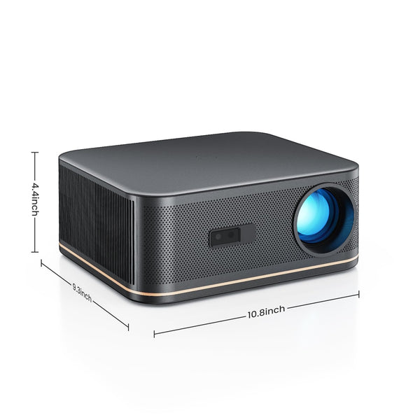 2000 ANSI 4K Full HD Projector with WiFi and Bluetooth, HAPPRUN Movie Home Theater with Auto Focus
