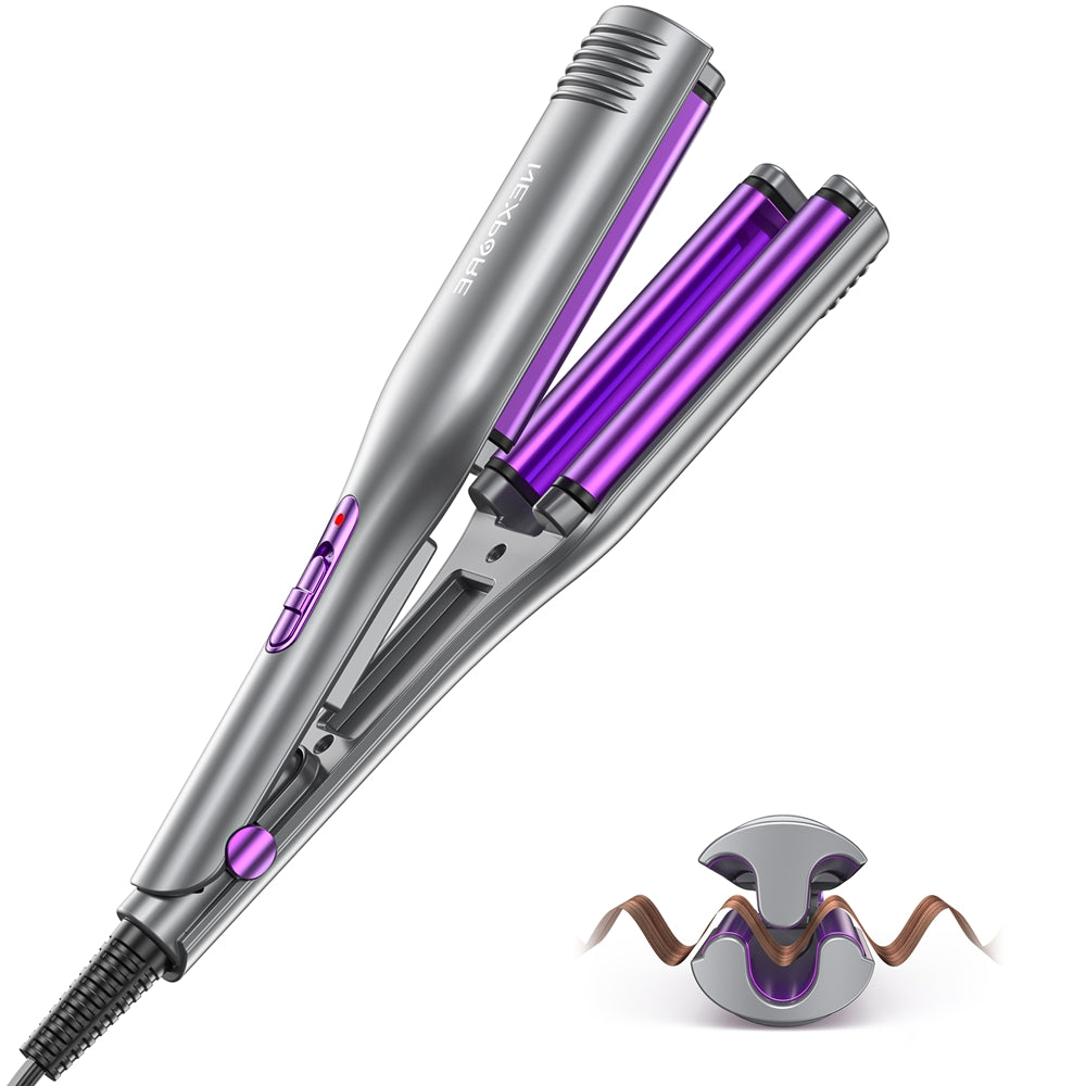NEXPURE Curling Iron, Ionic Hair Crimper Tool, Hair Curler Waver