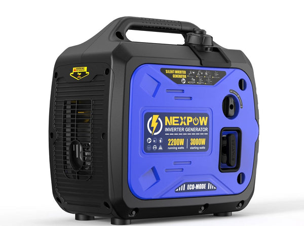 NEXPOW NEW 2250W Portable Inverter Generator, Gasoline Power Quiet Lightweight for Backup Home