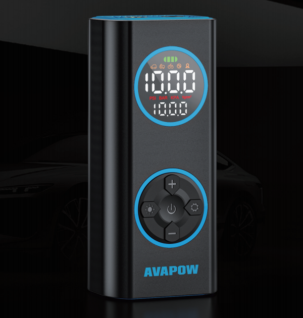 NEXPOW Tire Inflator, 150PSI Air Compressor for Car Tires, 12V Cordless Air Pump-HY04
