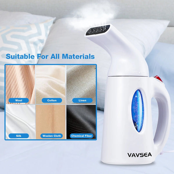 VAVSEA Steamer for Clothes, Portable Garment Steamer, Wrinkles/ Steam/ Soften/ Clean/ Sterilize