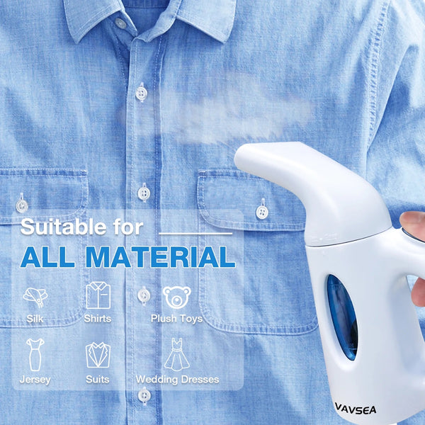 VAVSEA Steamer for Clothes, Portable Garment Steamer, Wrinkles/ Steam/ Soften/ Clean/ Sterilize