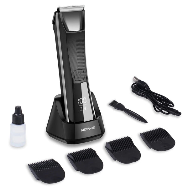 NEXPURE Bikini Trimmer Pubic Hair Trimmer& Groin Ball Shaver for Women and Men IPX5 Waterproof