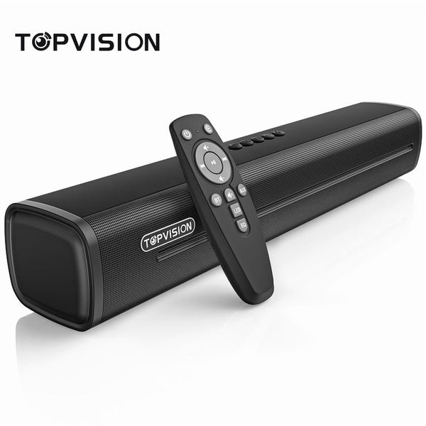 TOPVISION 2.1 Ch Sound Bar for TV, Bluetooth 5.4 Sound Bar with Subwoofer with HDMI ARC/Optical/Aux/USB, 3D Surround Sound System for Christmas gifts