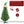 Load image into Gallery viewer, 3ft 129 Branches with Santa Claus Decoration PVC Branch Iron Bracket Christmas Tree Green
