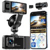 NEXPOW 3 Channel 5G WiFi Dash Cam Front Rear Cabin, 4K+1080P+1080P GPS Dash Camera for Car with 64GB Card