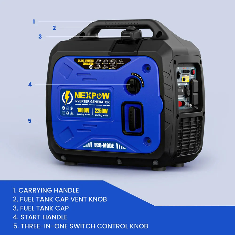 NEXPOW YH2200i 2500-Watt Portable Inverter Generator