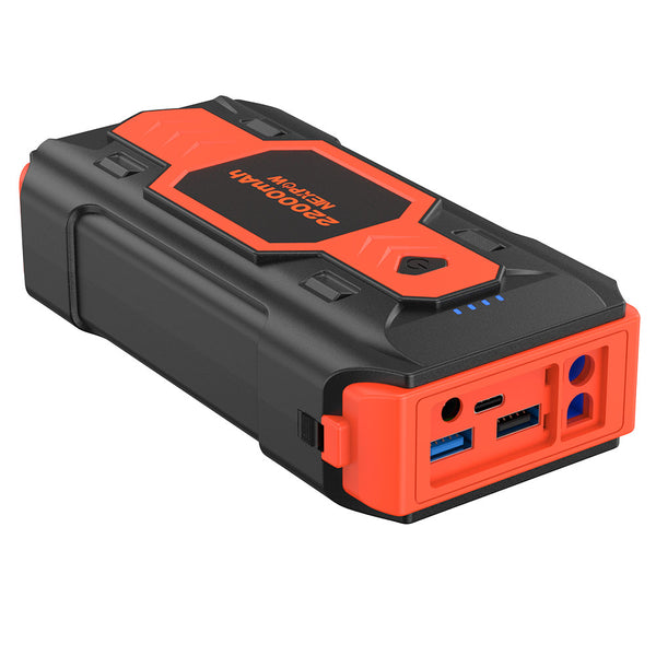 NEXPOW Battery Jump Starter 2500A Car Jump Starter (up to 8.0L Gas/8L  Diesel Engines) 12V Car Battery Booster Pack with USB Quick Charge 3.0 and  4 LED
